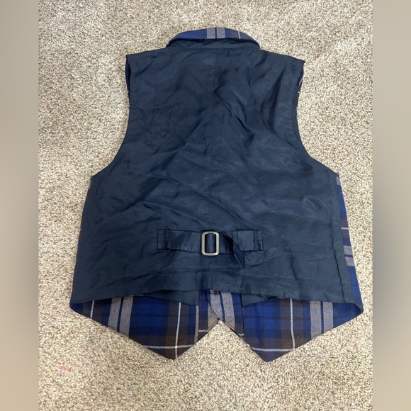Janie & Jack Plaid Vest size 5 Preppy Dress Shirt Little Boy Vest - Picture 4 of 4